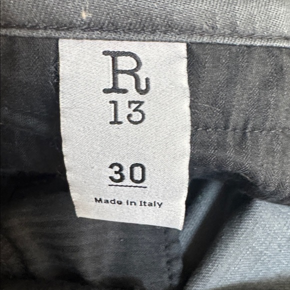 R13 boy skinny jeans in slate grey vintage sz 30 EUC $345 - Picture 4 of 8